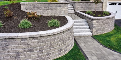 Retaining Wall, Landscaping Wall, Stone Wall, Flower Bed Retaining Wall, Landscaping Wall, Stone Wall, Flower Bed