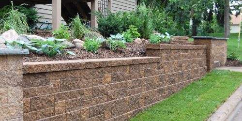 Retaining Wall, Landscaping Wall, Stone Wall, Flower Bed Retaining Wall, Landscaping Wall, Stone Wall, Flower Bed