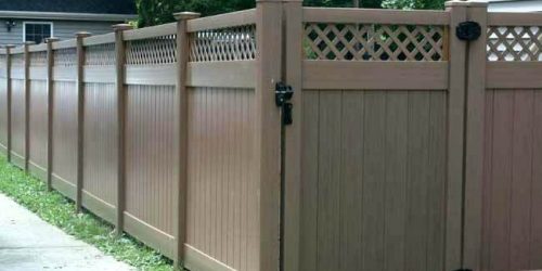 New Vinyl Privacy Fence