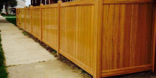 New Vinyl Privacy Fence