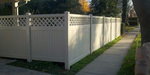 New Vinyl Privacy Fence